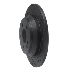 Mercedes-Benz Viano Brake Rotor (1) - Rear Right - R1 Concepts - Drilled & Slotted - Black - `16-`23